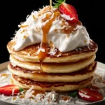 Coconut Cream Pancakes First Image
