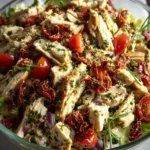 Easy Tuscan Chicken Salad with Sun-Dried Tomatoes First Image