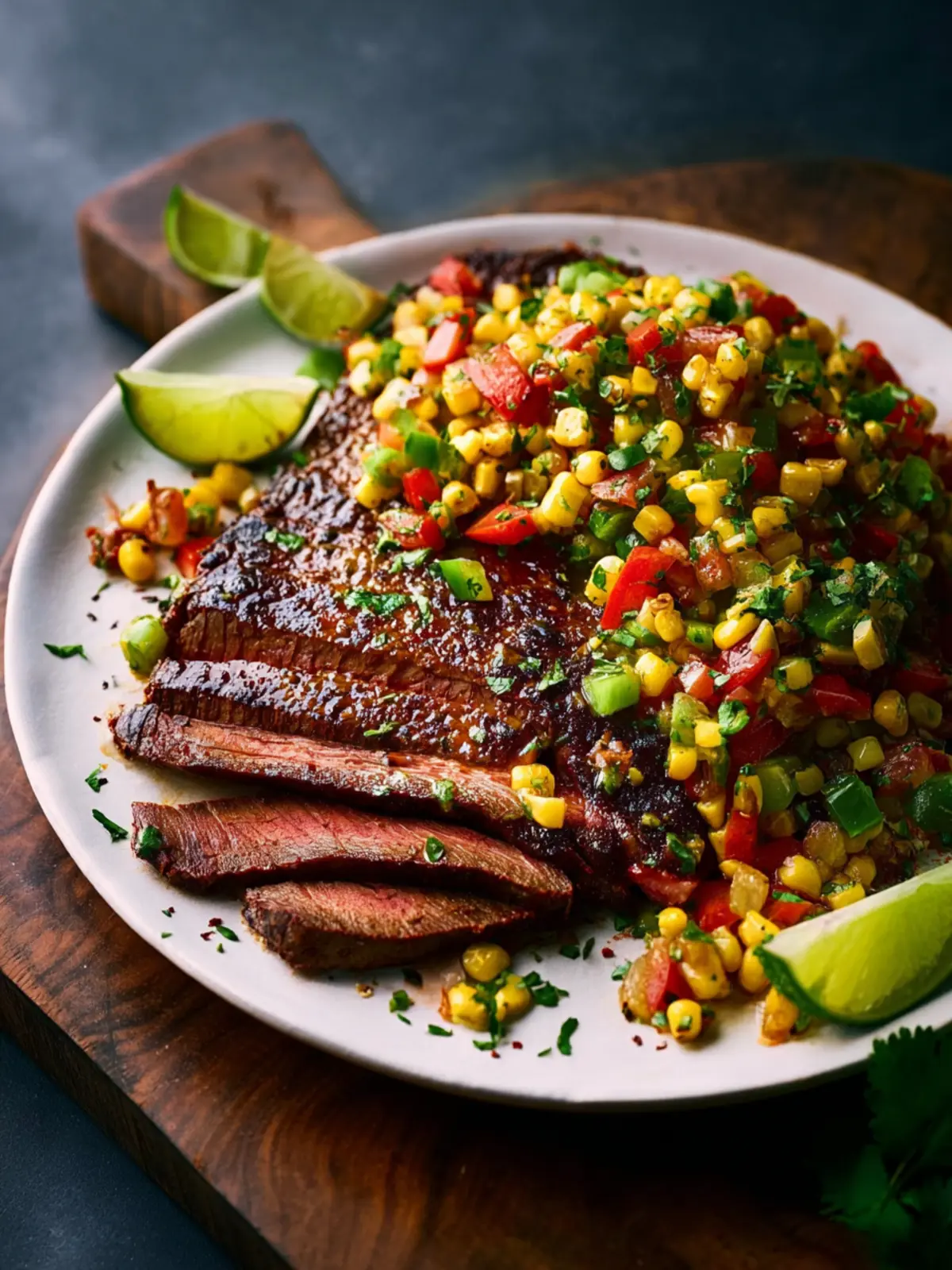 Flank Steak with Corn Salsa First Image