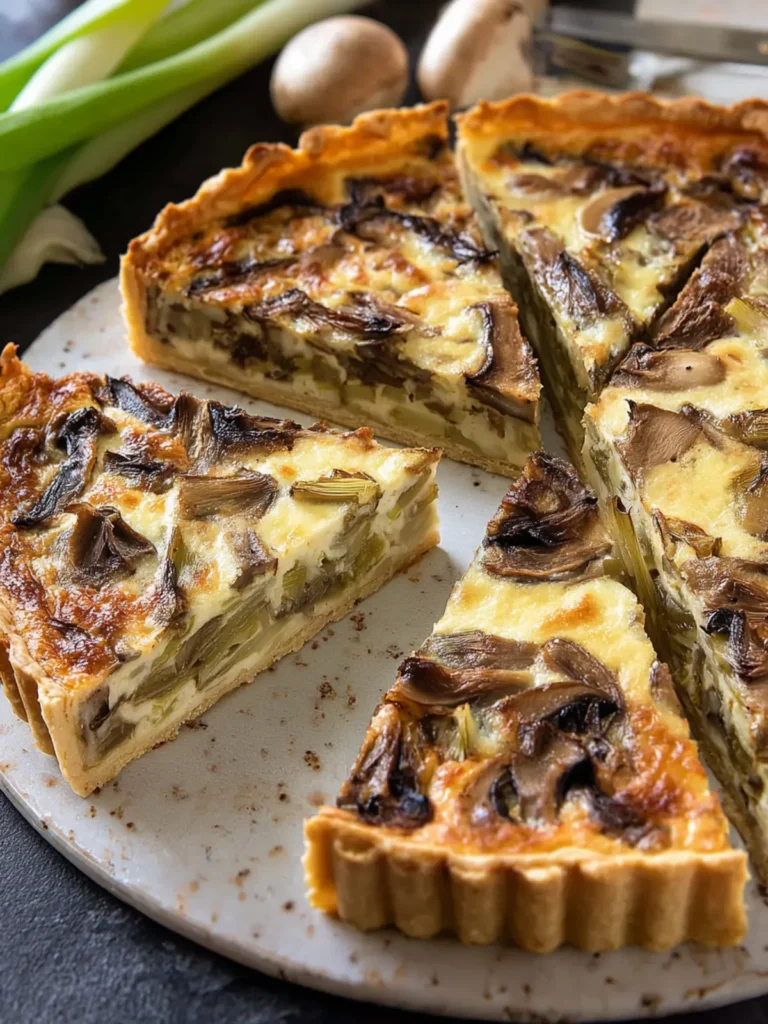 Mushroom Leek Quiche First Image
