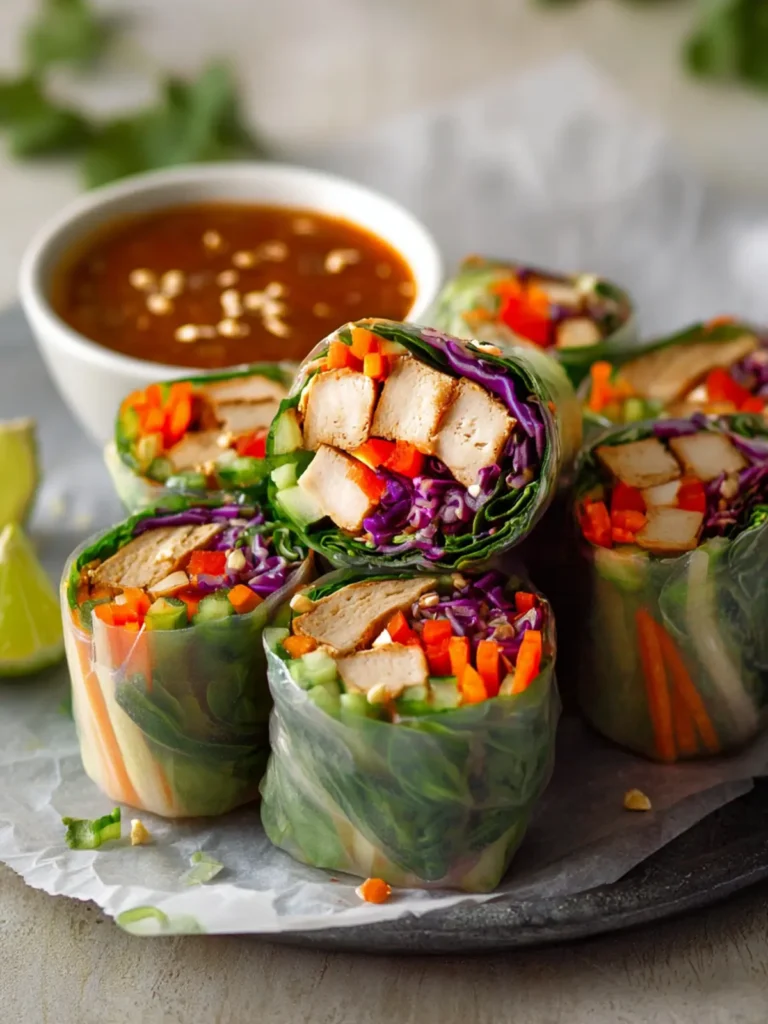 Tofu Rice Paper Rolls First Image