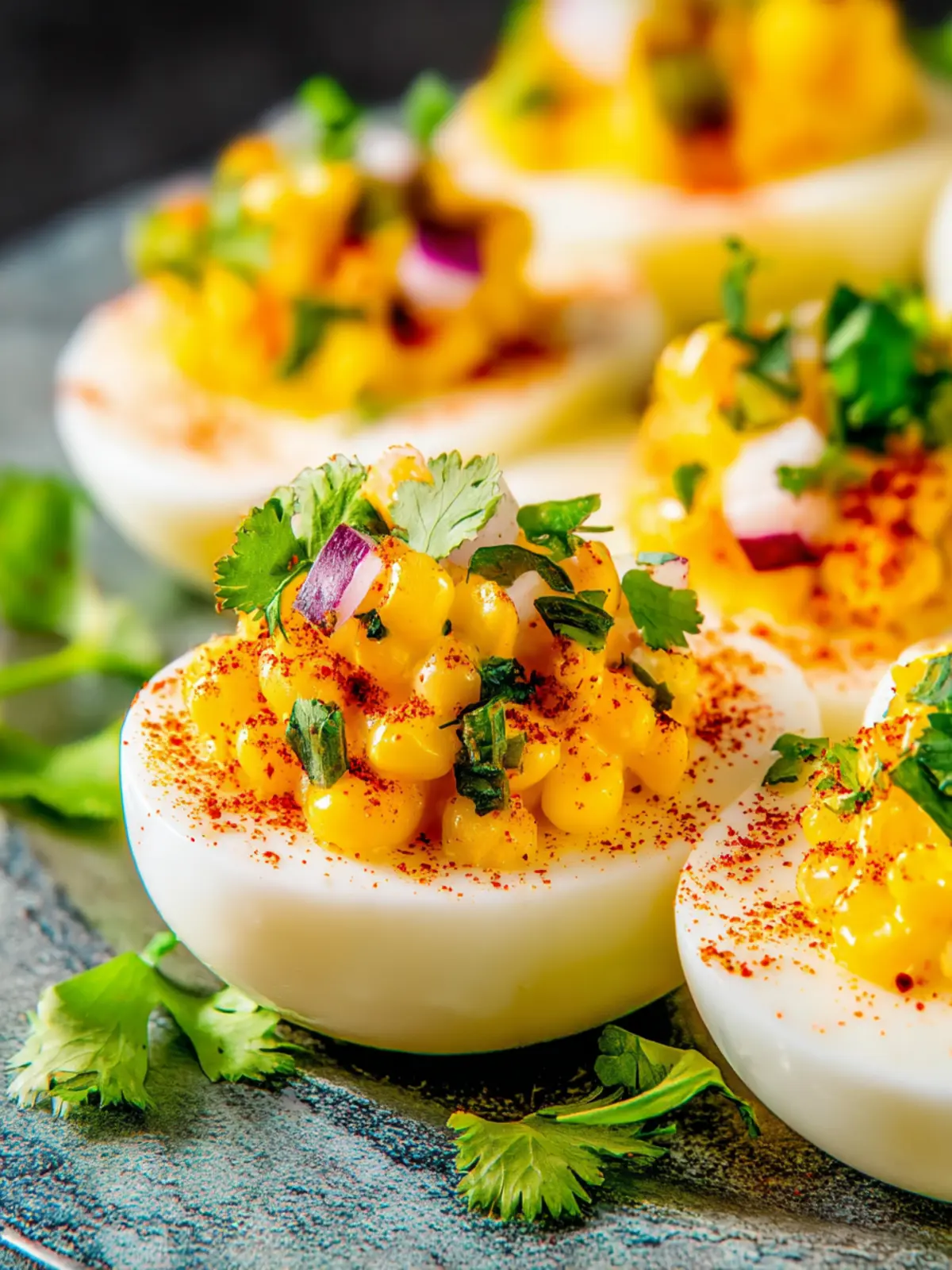 Mexican Street Corn Deviled Eggs First Image